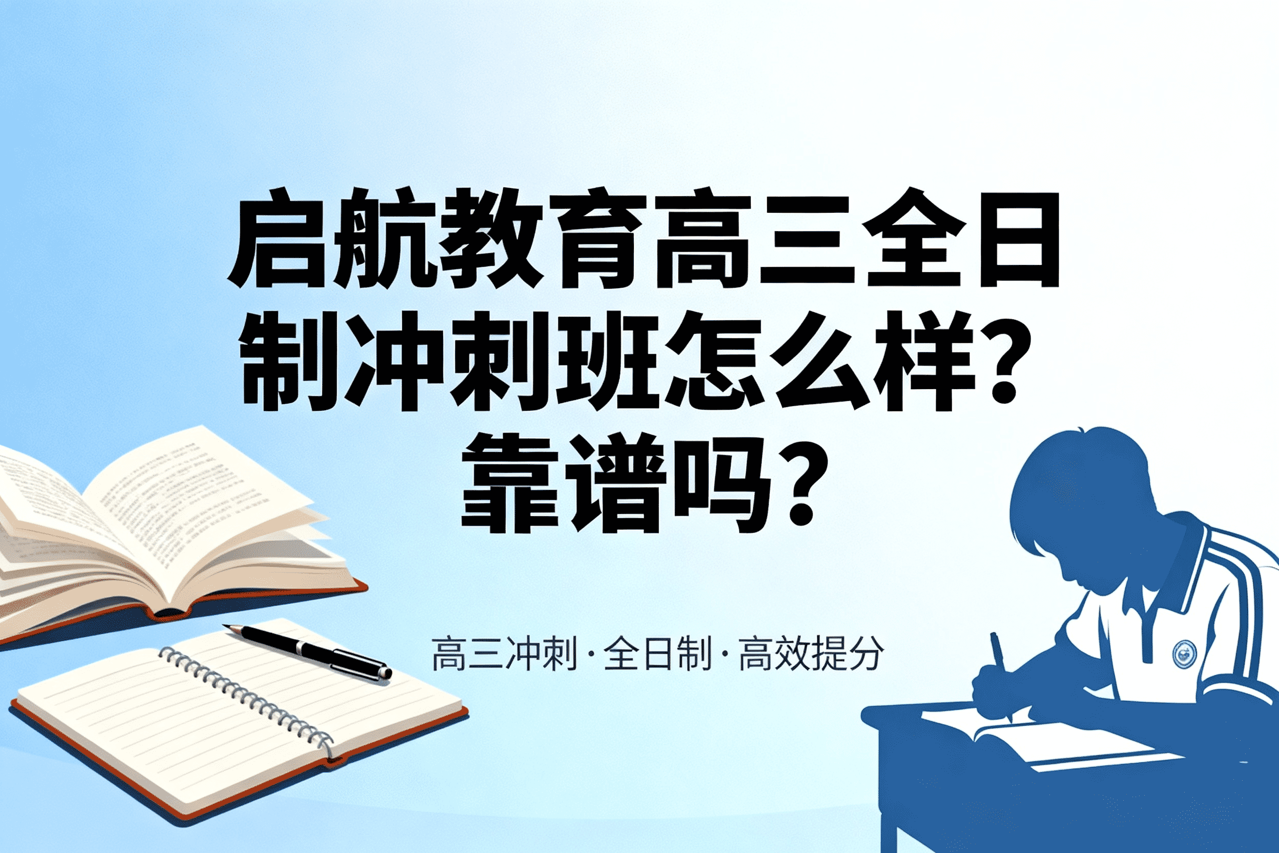 jimeng-2026-05-11-7541-启航教育高三全日制冲刺班怎么样？靠谱吗？帮我根据这个标题，来生成一个封面_new.png
