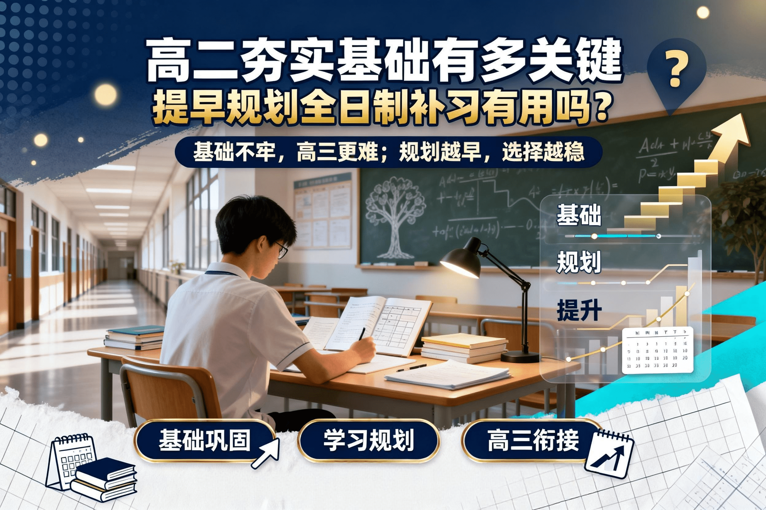 jimeng-2026-06-06-5602-生成一张横版3_2教育资讯文章封面，标题必须清晰呈现：高二夯实基础有多关键？提早..._new.png
