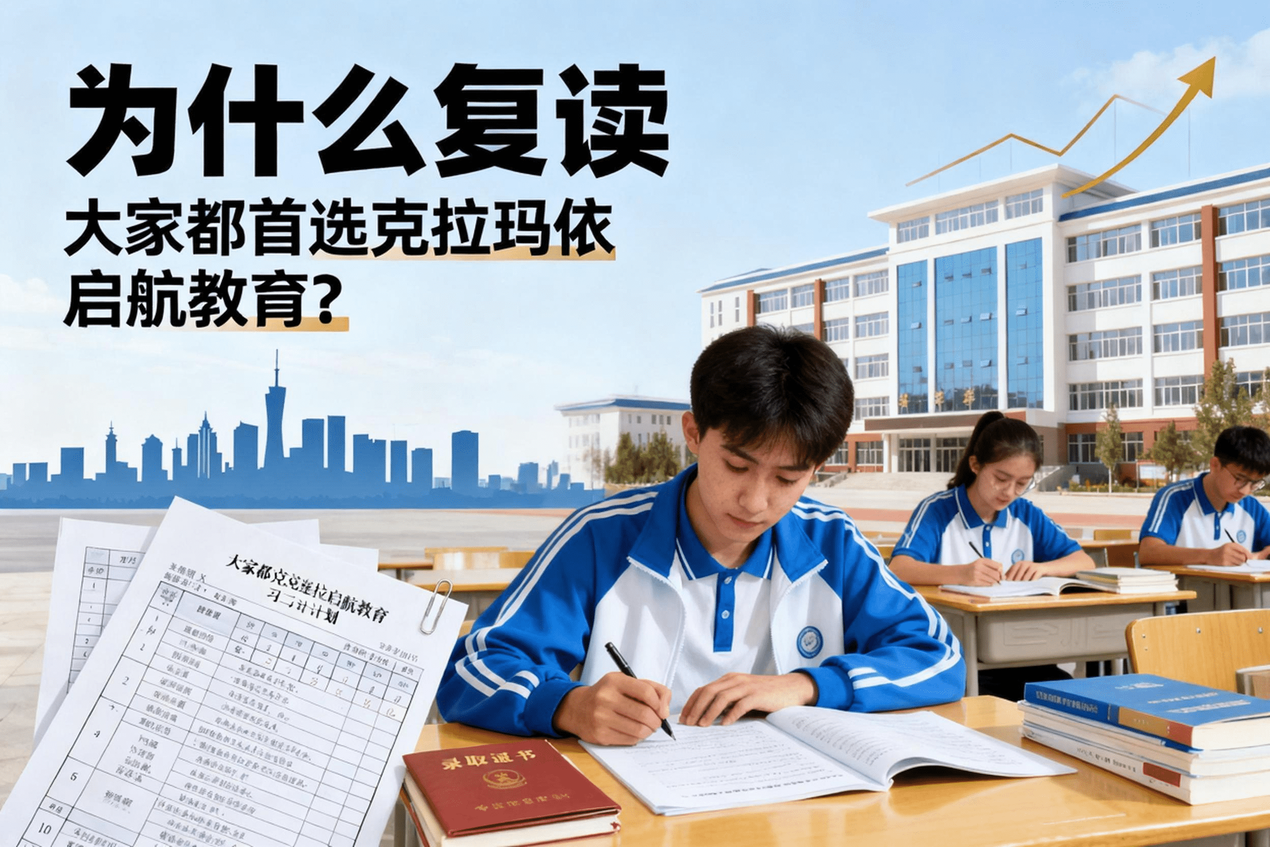jimeng-2026-06-10-3525-生成一张公众号文章封面，标题必须完整清晰呈现：为什么复读，大家都首选克拉玛依启航..._new.png
